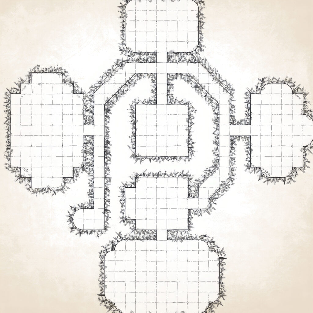 simple top view of the entire zone of House of hope - olivault