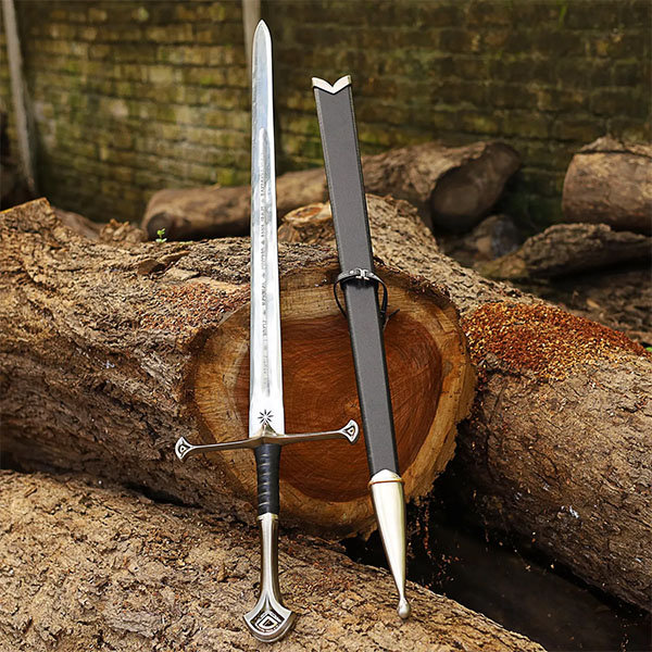 The King Aragorn Anduril Sword Of Narsil - Viking Master Sword Replica Personalized Christmas gift for men, Viking Sword, Medieval sword